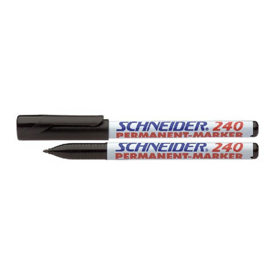 Schneider marqueur permanent 240 rond noir 10 pcs