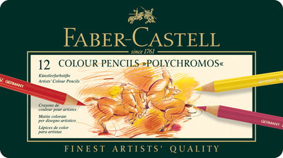 Faber Castell Faber Castell FC-110012 Polychromos coloré Polychromos 3,8 mm Épaisseur de noyau de 12 pièces