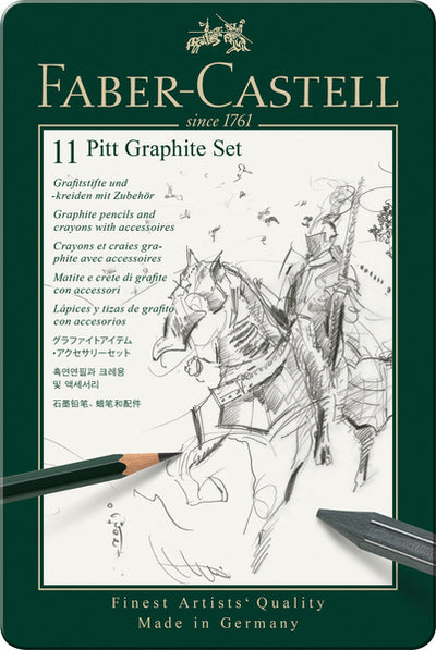 Faber Castell Faber Castell FC-11972 Grafiet Set Faber-Castell Pitt 11 pièces