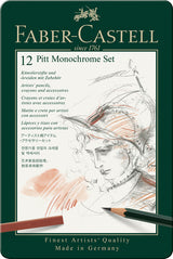 Faber Castell Faber Castell FC-11975 Pitt Monochrome Set Faber-Castell 12 pièces Medium - afbeelding 2