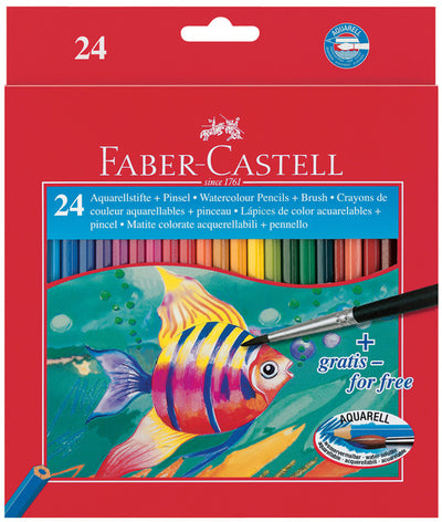 Faber Castell Faber Castell FC-11425 Aquarel crayon faber-castell penny a 24 pièces + pinceau