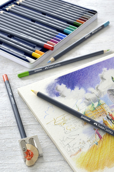 Faber castell fc-114748 crayon de couleur faber-castell or trousse à crayons faber de 48 pièces