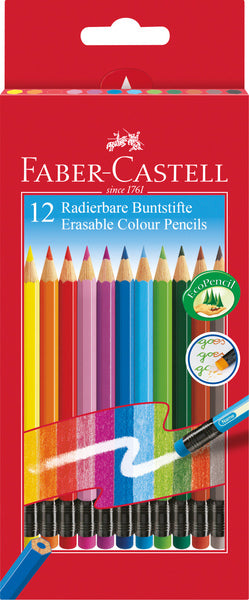 Faber Castell Faber Castell FC-116612 Down crayon expiable crayon 12 pièces