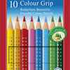 Faber Castell Faber Castell FC-116613 COURNE COLORE CURME CASSELL GRIP 2001 SCHEUR SHUPABLE DE 10 PIÈCES