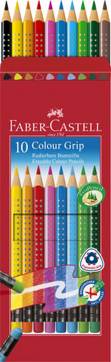 Faber Castell Faber Castell FC-116613 COURNE COLORE CURME CASSELL GRIP 2001 SCHEUR SHUPABLE DE 10 PIÈCES - afbeelding 2