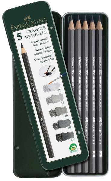 Faber Castell Faber Castell FC-11805 aquarel crayon faber-castell graphite penny a 5 pièces