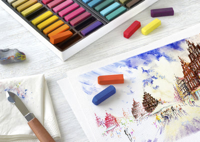 Faber Castell Faber Castell FC-128272 Pastelkrijt Half Longueur Case de 72 pièces
