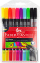 Faber Castell Faber Castell FC-151109 Pens en feutre duo Couleurs de néon dans la poche 10 pièces