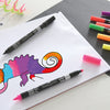 Faber Castell Faber Castell FC-151109 Pens en feutre duo Couleurs de néon dans la poche 10 pièces