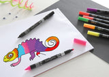 Faber Castell Faber Castell FC-151109 Pens en feutre duo Couleurs de néon dans la poche 10 pièces - afbeelding 3