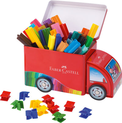 Faber Castell Faber Castell FC-155533 Connecteur en feutre 33 pièces avec 10 clips dans le camion