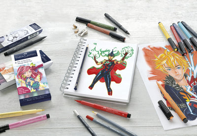 Faber Castell Faber Castell FC-167155 Marker de signe Faber-Castell Pitt Artist Pen Manga 6 pièces ENUI SHOJO