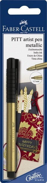 Faber Castell Faber Castell FC-167397 Drawing Pitt Artist Pen 250 Gold
