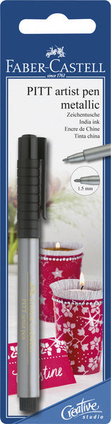 Faber Castell Faber Castell FC-167398 Drawing Pen Pitt Artist Pen 251 Silver - afbeelding 1