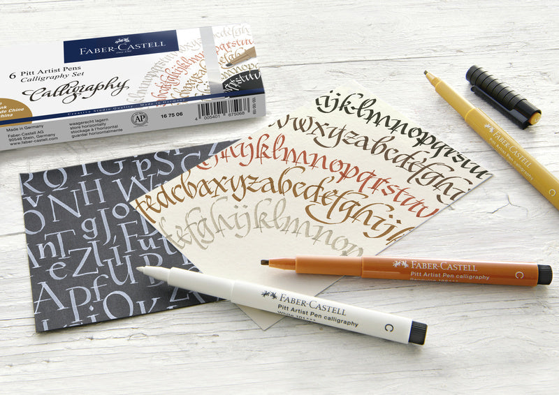 Faber Castell Faber Castell FC-167508 Pitt Artist Pen Calligraphy Set 8 stylos