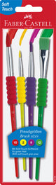 Faber Castell Faber Castell FC-481600 Brush Set Plastic 4 pièces