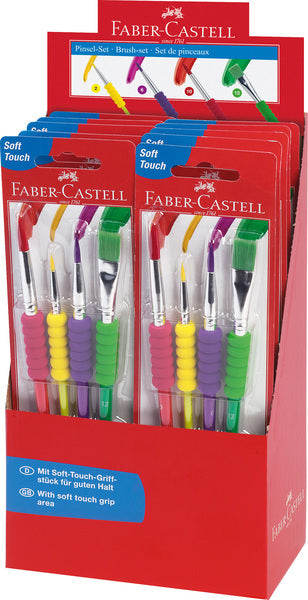 Faber Castell Faber Castell FC-481600 Brush Set Plastic 4 pièces