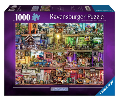 Ravensburger Puzzle la bibliothèque de chiens 1000 pièces
