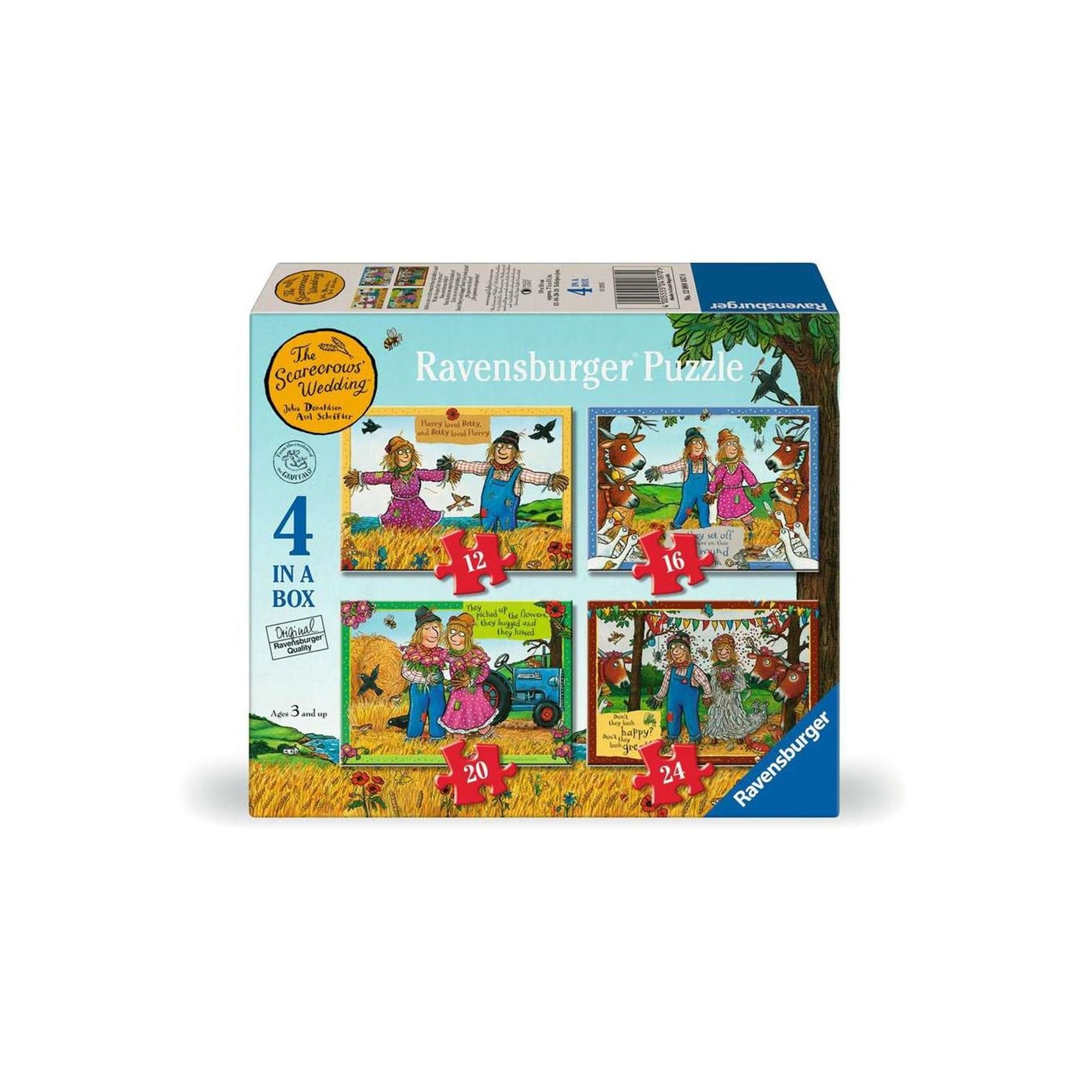 Ravensburger puzzle Mariage à la ferme - 4 puzzles