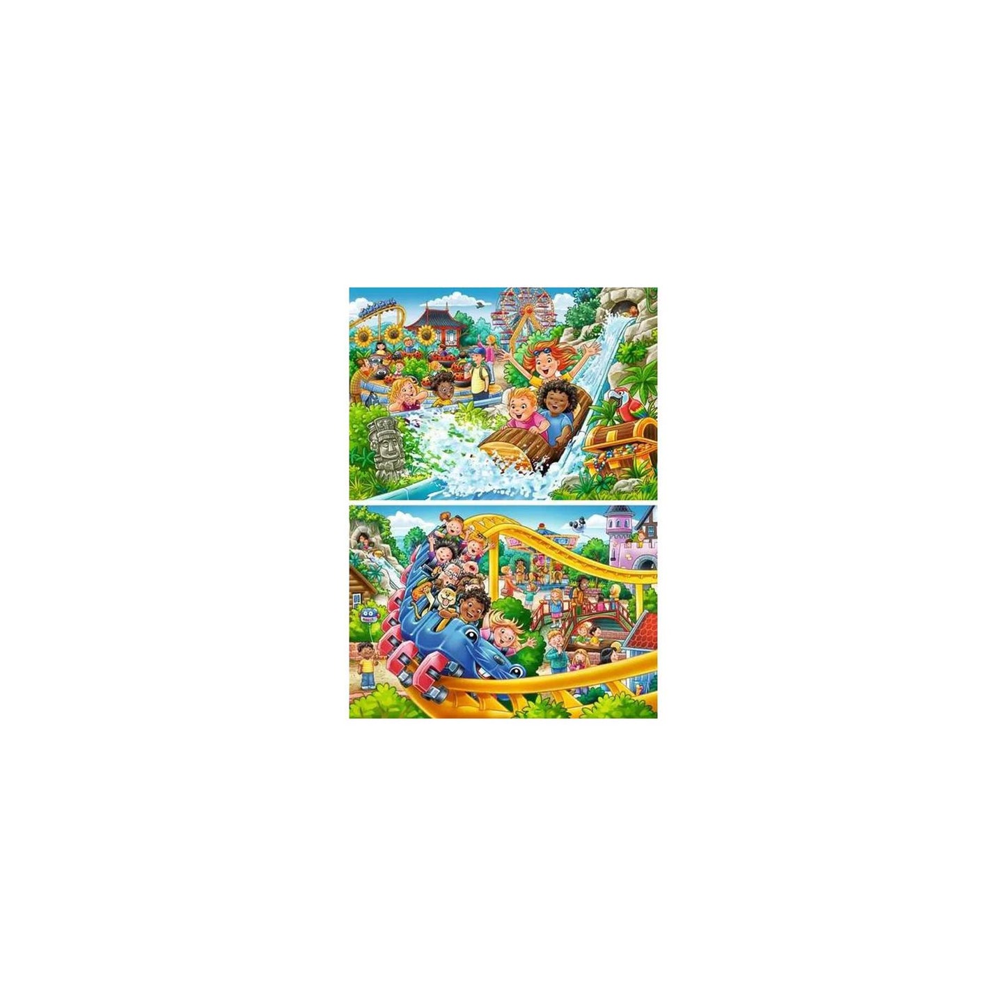 Ravensburger puzzle parc d'attractions 2x24