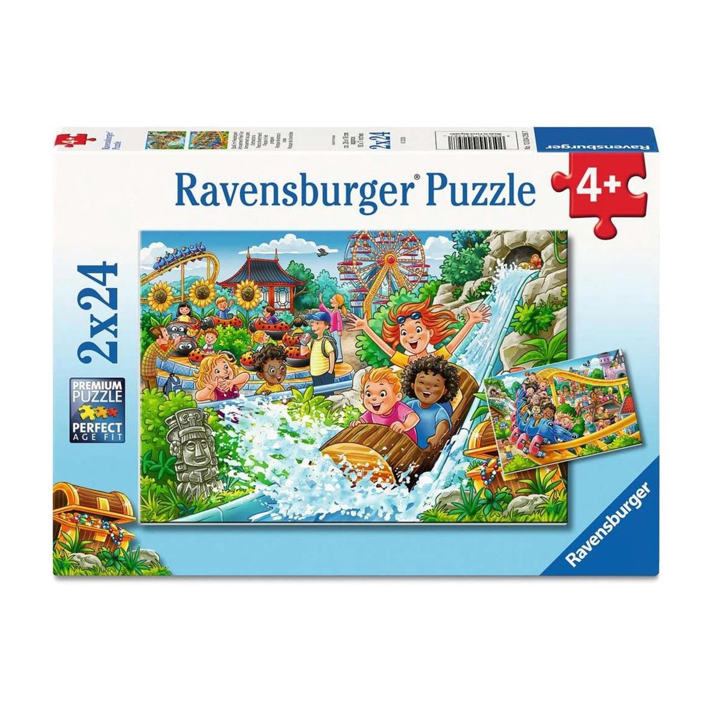 Ravensburger puzzle parc d'attractions 2x24