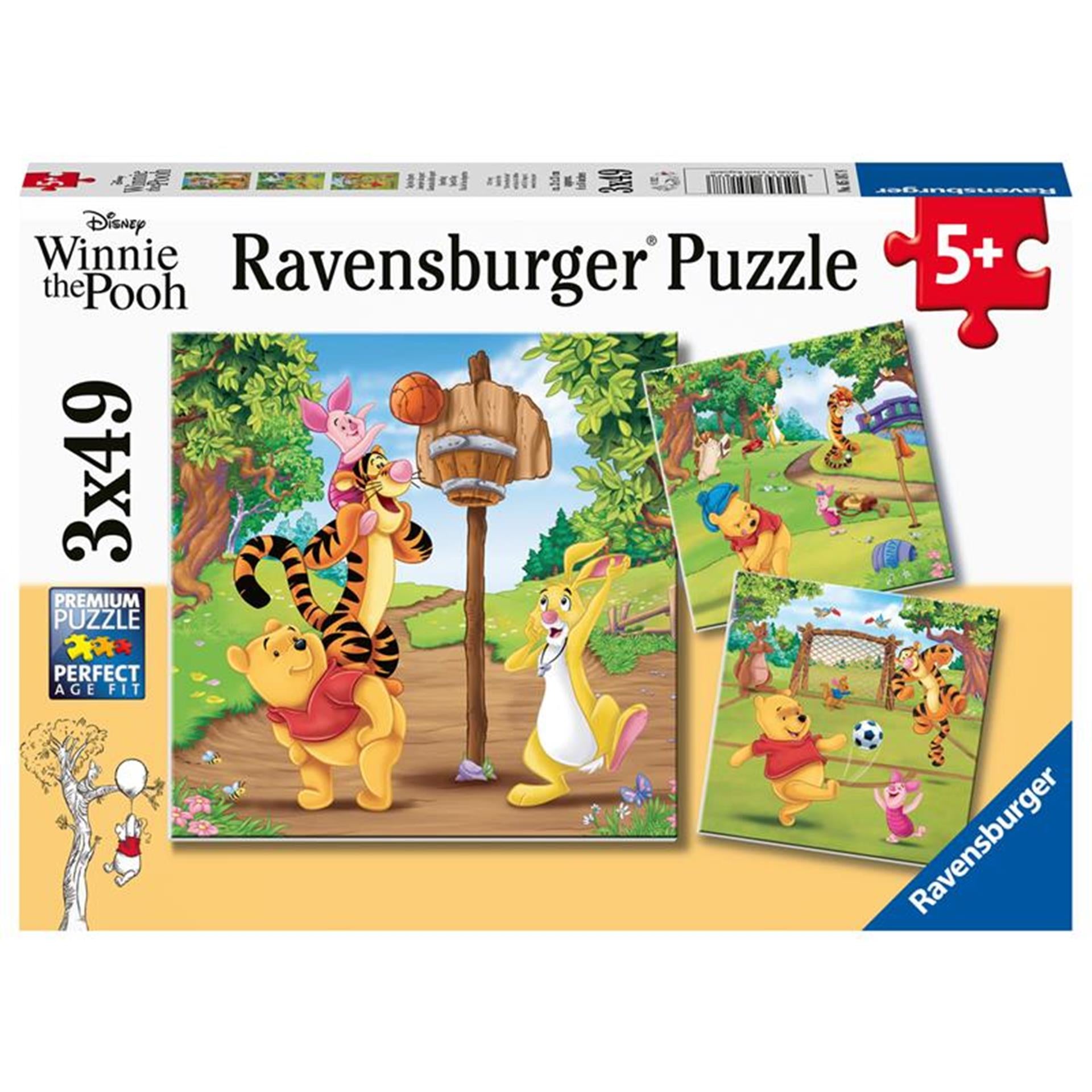 Ravensburger - Winnie de Pooh Sportdag 3x49st.
