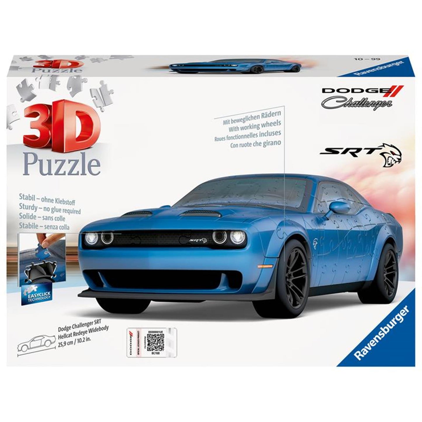 Ravensburger - Puzzle 3D - Dodge Challenger Hellcat Redeye