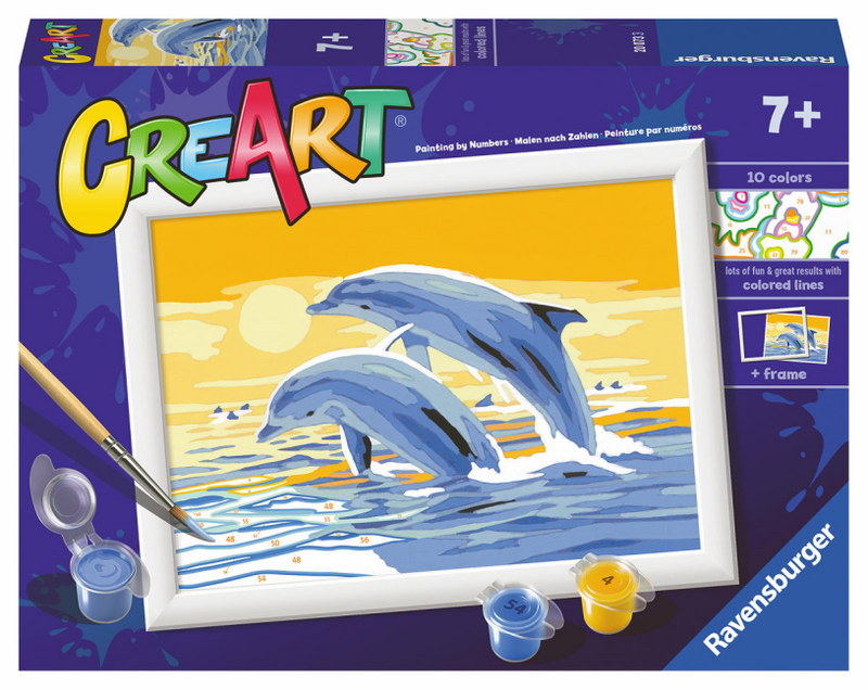 Ravensburger Creart peinture sur la chanson Dolphins gaies