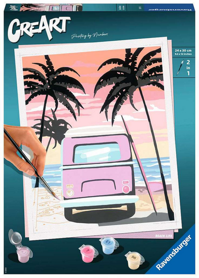 Ravensburger Creart Painting by Song Beach Life