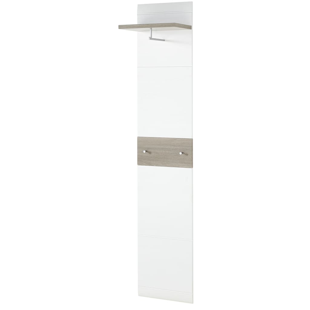 Panneau de rack de manteau Germania Germania Malou 39x29.9x19.46 cm Nelson Oak -Colored White