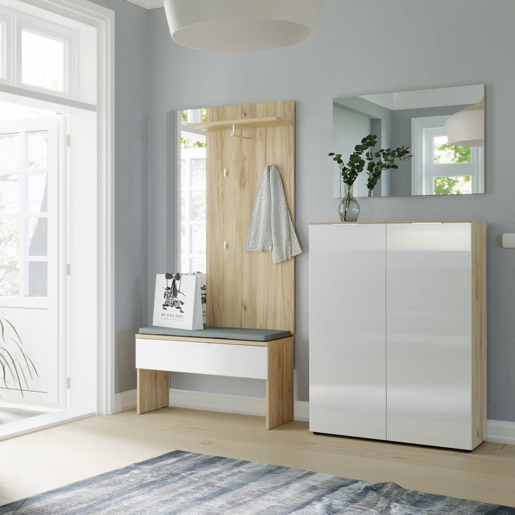 Germania Germania Schoenenbank GW-Avino 38X92X51 CM NAVARRA COLORED ET BLANC