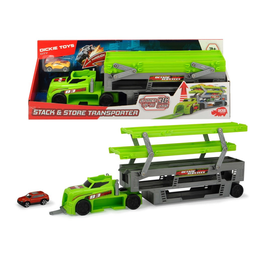 Dickie Toys Toys Autotransportwagen avec 1 voiture