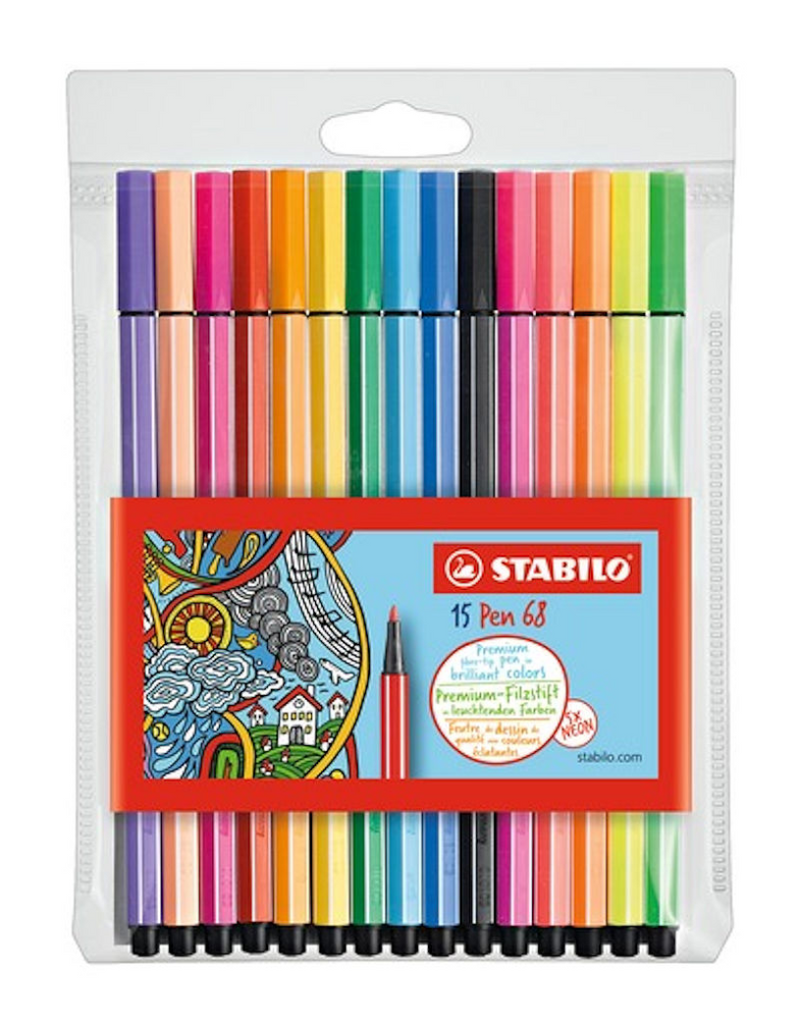Stabilo Pen 68 - 15 couleurs