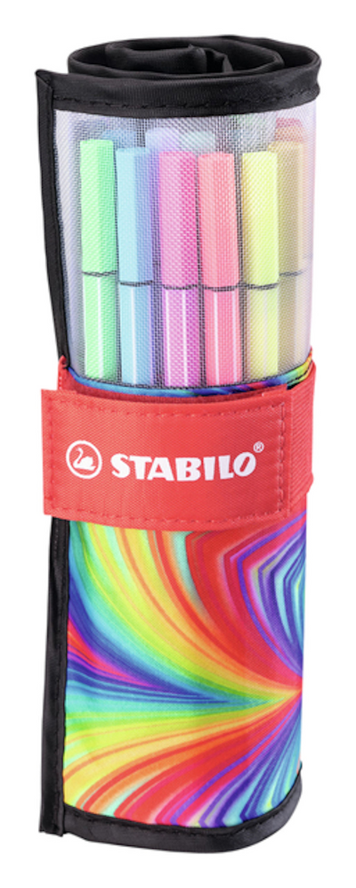 STABILO PEN 68 FELT -TIP Pen Arty Roller Set avec 25 pièces