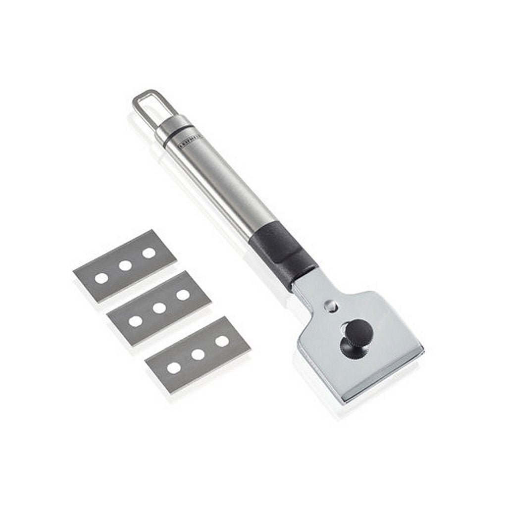 Scraper Leifheit Leifheit 3252 pour la plaque de cuisson en céramique en acier inoxydable