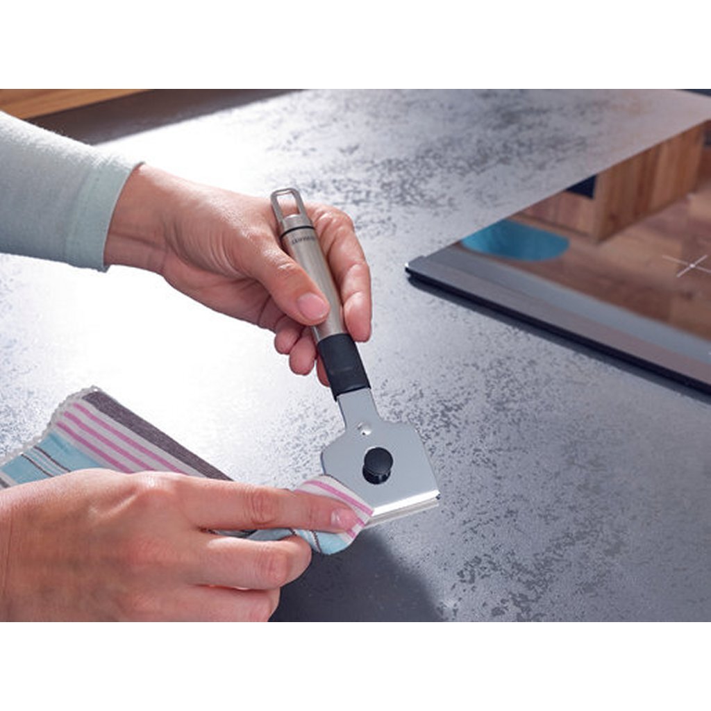 Scraper Leifheit Leifheit 3252 pour la plaque de cuisson en céramique en acier inoxydable