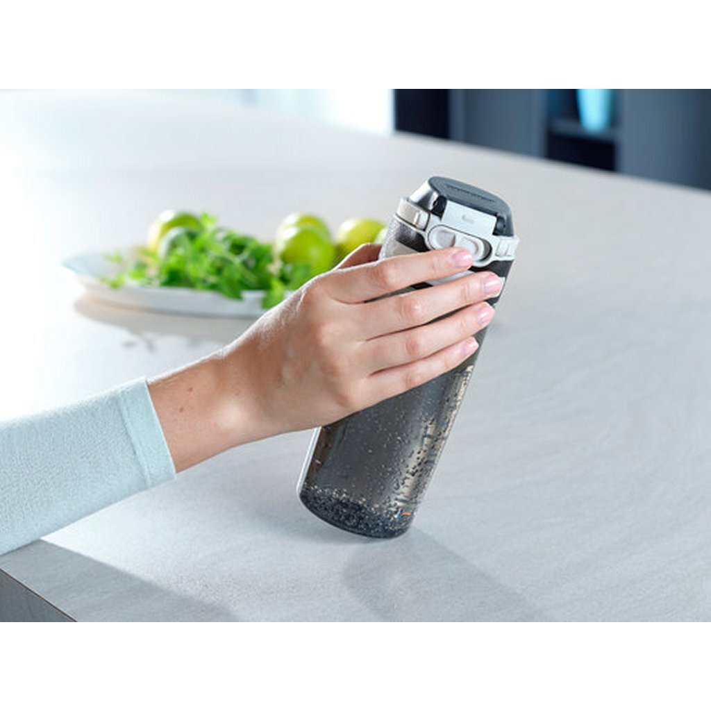 Leifheit Leifheit 3261 Flip Tritan Drinking Bottle 550 ml noir