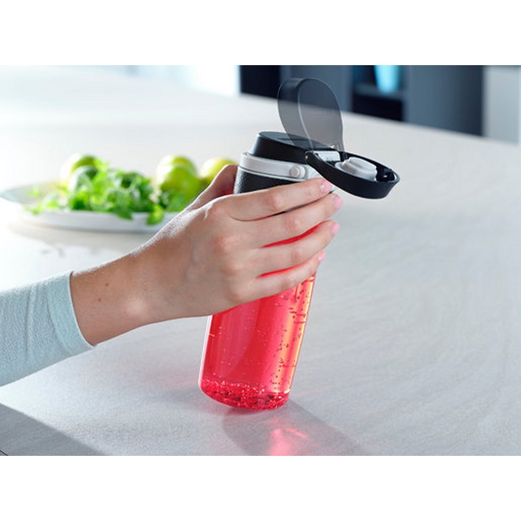 Leifheit Leifheit 3263 Flip Tritan Drinking Bottle 550 ml rouge