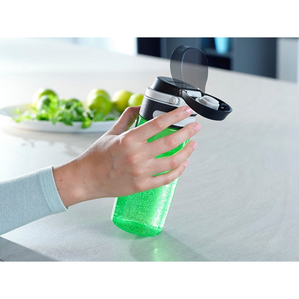 Leifheit Leifheit 3267 Flip Tritan Drinking Bottle 550 ml de vert