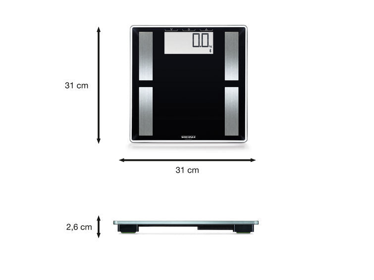 Soehnle Soehnle Body Analysis Scale Sense Sense Connect 50 180 kg Black