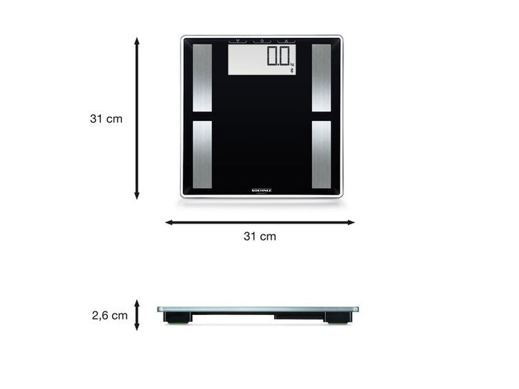 Soehnle Soehnle Body Analysis Scale Sense Sense Connect 50 180 kg Black