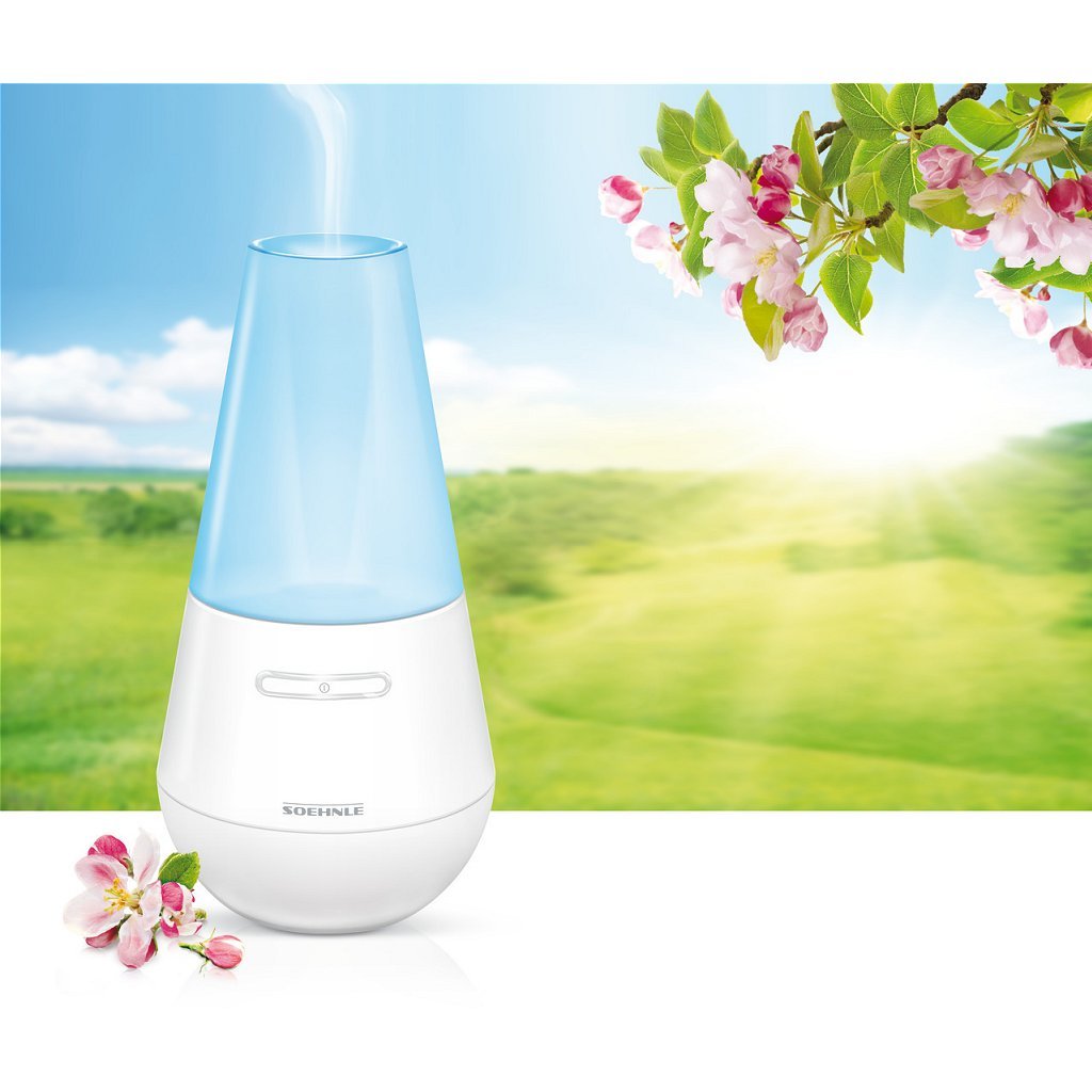 Soehnle Soehnle 68025 Valencia Aroma Spreneur avec lampe à LED bleue blanc