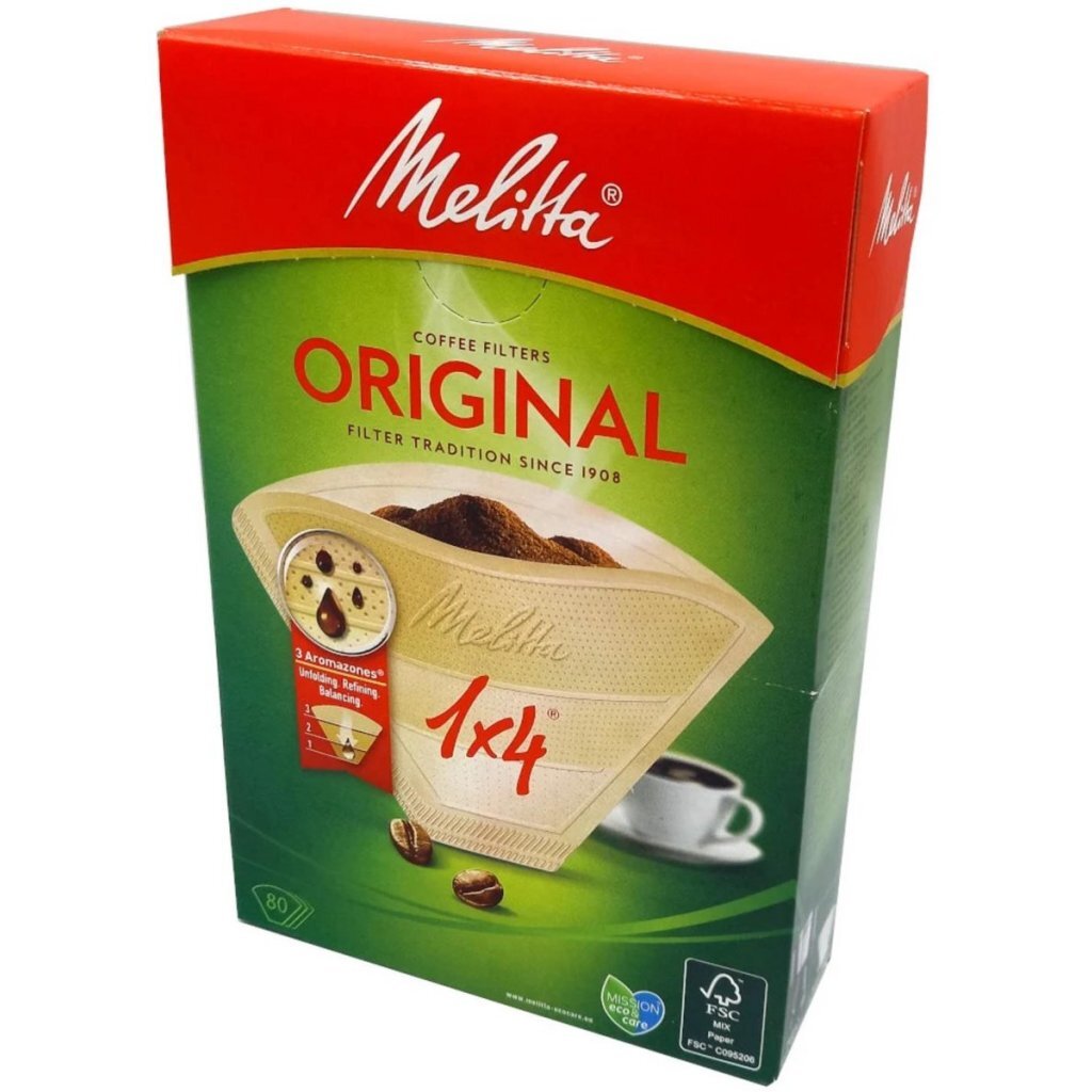 Filtres à café Melitta 1x4 80 pièces