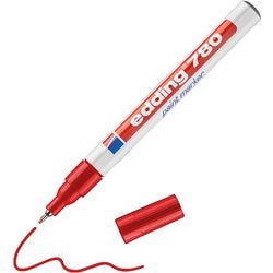 Marqueur peinture edding 780 rouge pointe ronde 0,8 mm