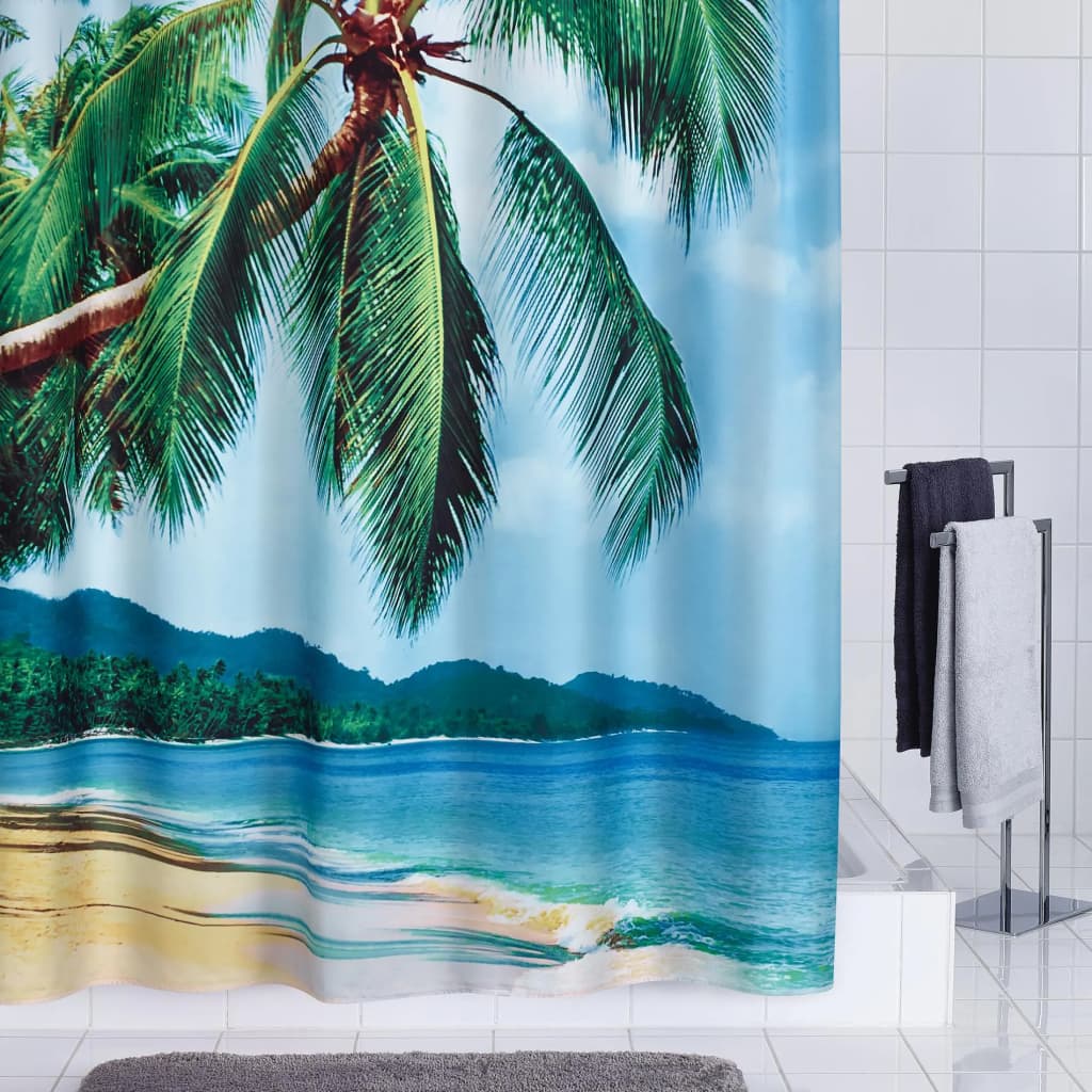 Rideau de douche Ridder Ridder Palm Beach 180x200 cm