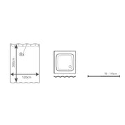 Rideau de douche Ridder Ridder Brilliant 120x200 cm - afbeelding 3
