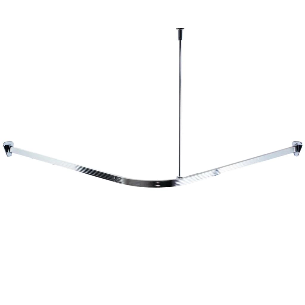 Ridder Ridder Corner Shower Curil Rail avec crochets Universal Chromium 52500