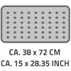 Ridder Ridder Bathmat Anti-Slip Plattfuß 72x38 cm Gray 67087