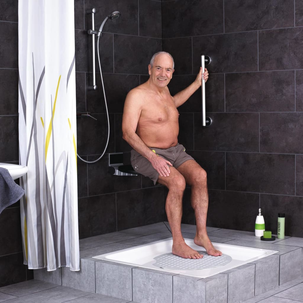 Ridder Ridder Salle de salle de bain Handle Premium 30 cm en aluminium Chrome noir