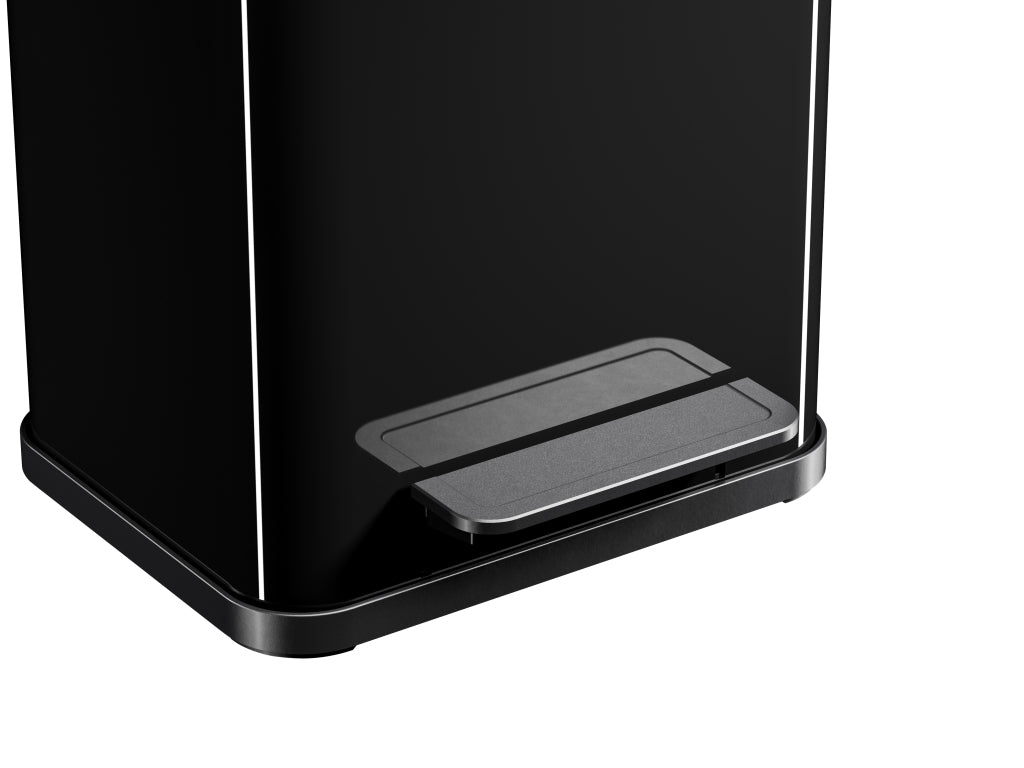 HAILO HAILO 0622-260 ÖKO DUO PLUS M PEDAL BIN 2X 9L Silver Black